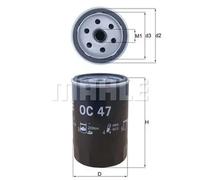 Filtro de aceite Filtro enroscable OC 47 KNECHT para BMW AUDI VW SEAT PORSCHE
