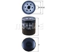 Filtro de aceite Filtro enroscable OC 501 KNECHT para ALFA ROMEO FIAT LANCIA VW