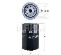 Filtro de aceite Filtro enroscable OC 51 KNECHT para AUDI VW VOLVO SEAT ARO
