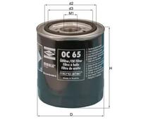 Filtro de aceite Filtro enroscable OC 65 MAHLE para FORD LANCIA FIAT TATA