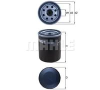 Filtro de aceite Filtro enroscable OC 986 MAHLE para FIAT LANCIA ALFA ROMEO OPEL