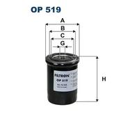 Filtro de aceite Filtro enroscable OP 519 FILTRON para FIAT FSO