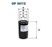 Filtro de aceite Filtro enroscable OP 567/2 FILTRON para NISSAN PICK UP