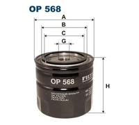 Filtro de aceite Filtro enroscable OP 568 FILTRON para OPEL VOLVO DAF INDIGO