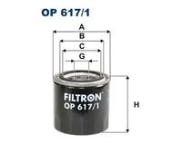 Filtro de aceite Filtro enroscable OP 617/1 FILTRON para HYUNDAI KIA