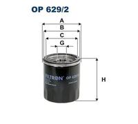 Filtro de aceite Filtro enroscable OP 629/2 FILTRON para FORD VOLVO LAND ROVER