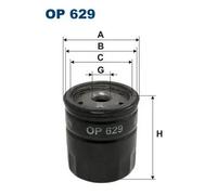 Filtro de aceite Filtro enroscable OP 629 FILTRON para FORD SKODA AUSTIN ROVER