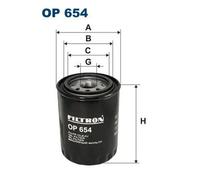 Filtro de aceite Filtro enroscable OP 654 FILTRON para JAGUAR DAIMLER BENTLEY