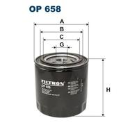 Filtro de aceite Filtro enroscable OP 658 FILTRON para JEEP WRANGLER I CHEROKEE