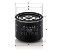 Filtro de aceite Filtro enroscable W 1114/80 MANN-FILTER para MAZDA FORD KIA