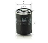 Filtro de aceite Filtro enroscable W 610/4 MANN-FILTER para NISSAN INFINITI