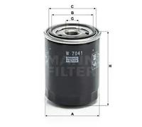 Filtro de aceite Filtro enroscable W 7041 MANN-FILTER para NISSAN SUBARU FORD