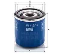 Filtro de aceite Filtro enroscable W 712/16 MANN-FILTER para LANCIA FIAT