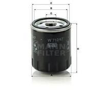 Filtro de aceite Filtro enroscable W 712/47 MANN-FILTER para RENAULT ALPINE