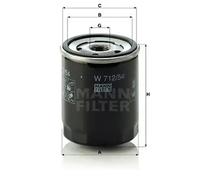 Filtro de aceite Filtro enroscable W 712/54 MANN-FILTER para SEAT VW SKODA