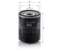 Filtro de aceite Filtro enroscable W 712/82 MANN-FILTER para FORD FOCUS II S-MAX