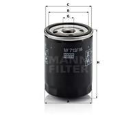 Filtro de aceite Filtro enroscable W 713/18 MANN-FILTER para OPEL ROVER PONTIAC