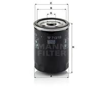 Filtro de aceite Filtro enroscable W 713/19 MANN-FILTER para FORD MAZDA