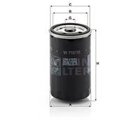 Filtro de aceite Filtro enroscable W 719/15 MANN-FILTER para BMW CITROËN ALPINA