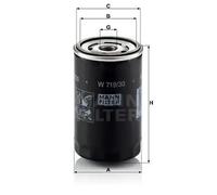 Filtro de aceite Filtro enroscable W 719/30 MANN-FILTER para AUDI VW SEAT SKODA