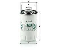 Filtro de aceite Filtro enroscable W 719/7 MANN-FILTER para JAGUAR DAIMLER