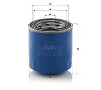 Filtro de aceite Filtro enroscable W 8017 MANN-FILTER para HYUNDAI KIA