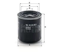 Filtro de aceite Filtro enroscable W 815/81 MANN-FILTER para ROVER TRIUMPH HONDA