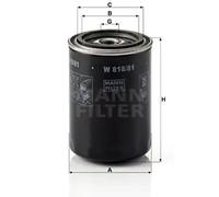 Filtro de aceite Filtro enroscable W 818/81 MANN-FILTER para VW TOYOTA DAIHATSU