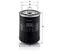 Filtro de aceite Filtro enroscable W 830/1 MANN-FILTER para VW SEAT FORD