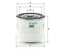 Filtro de aceite Filtro enroscable W 9050 MANN-FILTER para FORD LDV METROCAB
