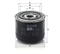 Filtro de aceite Filtro enroscable W 914/28 MANN-FILTER para UAZ FIAT IVECO