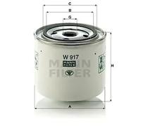 Filtro de aceite Filtro enroscable W 917 MANN-FILTER para OPEL VOLVO DAF INDIGO