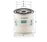 Filtro de aceite Filtro enroscable W 920/38 MANN-FILTER para VOLVO 460 440 S40 I
