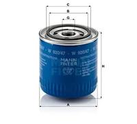 Filtro de aceite Filtro enroscable W 920/47 MANN-FILTER para JEEP WRANGLER I