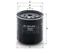 Filtro de aceite Filtro enroscable W 920/82 MANN-FILTER para ISUZU OPEL