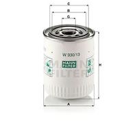 Filtro de aceite Filtro enroscable W 930/13 MANN-FILTER para JAGUAR DAIMLER
