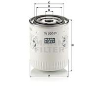 Filtro de aceite Filtro enroscable W 930/20 MANN-FILTER para ROVER LAND ROVER