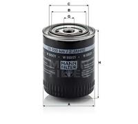 Filtro de aceite Filtro enroscable W 930/21 MANN-FILTER para AUDI VW SKODA