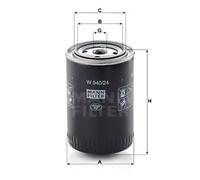 Filtro de aceite Filtro enroscable W 940/24 MANN-FILTER para ALFA ROMEO FORD GAZ