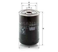 Filtro de aceite Filtro enroscable W 940/34 MANN-FILTER para INTERNATIONAL HARV.