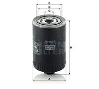 Filtro de aceite Filtro enroscable W 940/5 MANN-FILTER para LAMBORGHINI IVECO