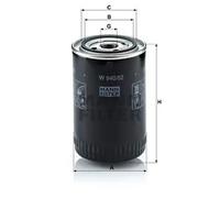MANN-FILTER W 940/62 Filtro de aceite - para Camiones + Autobuses