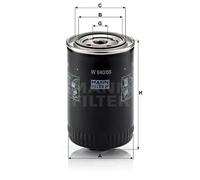 Filtro de aceite Filtro enroscable W 940/66 MANN-FILTER para AUDI VW SKODA SEAT