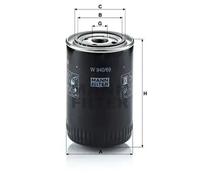 Filtro de aceite Filtro enroscable W 940/69 MANN-FILTER para IVECO IRISBUS TEMSA