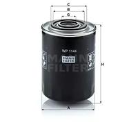 Filtro de aceite Filtro enroscable WP 1144 MANN-FILTER para RENAULT LANCIA FIAT