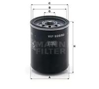 Filtro de aceite Filtro enroscable WP 920/80 MANN-FILTER para OPEL MITSUBISHI