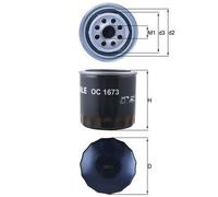 Filtro de Aceite Filtro Rosca 80mm MAHLE para ix35 ( Lm / El / Elh )