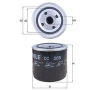 Filtro de Aceite Filtro Rosca MAHLE para Honda Civic VI Fastback (Ma / MB )
