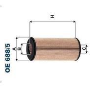 Filtro de aceite FILTRON OE 688/5 para AUDI Q5 (8RB) 2 2012-2016
