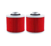 Filtro de aceite for motocicleta de 2, 4 y 6 piezas, Adecuado para YD250, FZR250, BW350, XZ550, XC180, XC200, XC250, SR250, SR400, SR500, SRX400, SRX600 y SZR660. piezas de repuesto(Red-2 pcs)